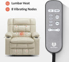 MCombo Dual Motor Power Lift Recliner Chair for Elderly with Heat Massage USB