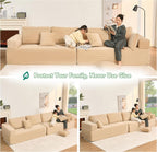 Afuson Boneless Sectional Sofa L Shape Deep Seat Cloud Couch Living Room
