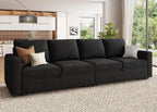 HONBAY Modular Sectional Sleeper Sofa L Shaped Couch with Pull Out Bed