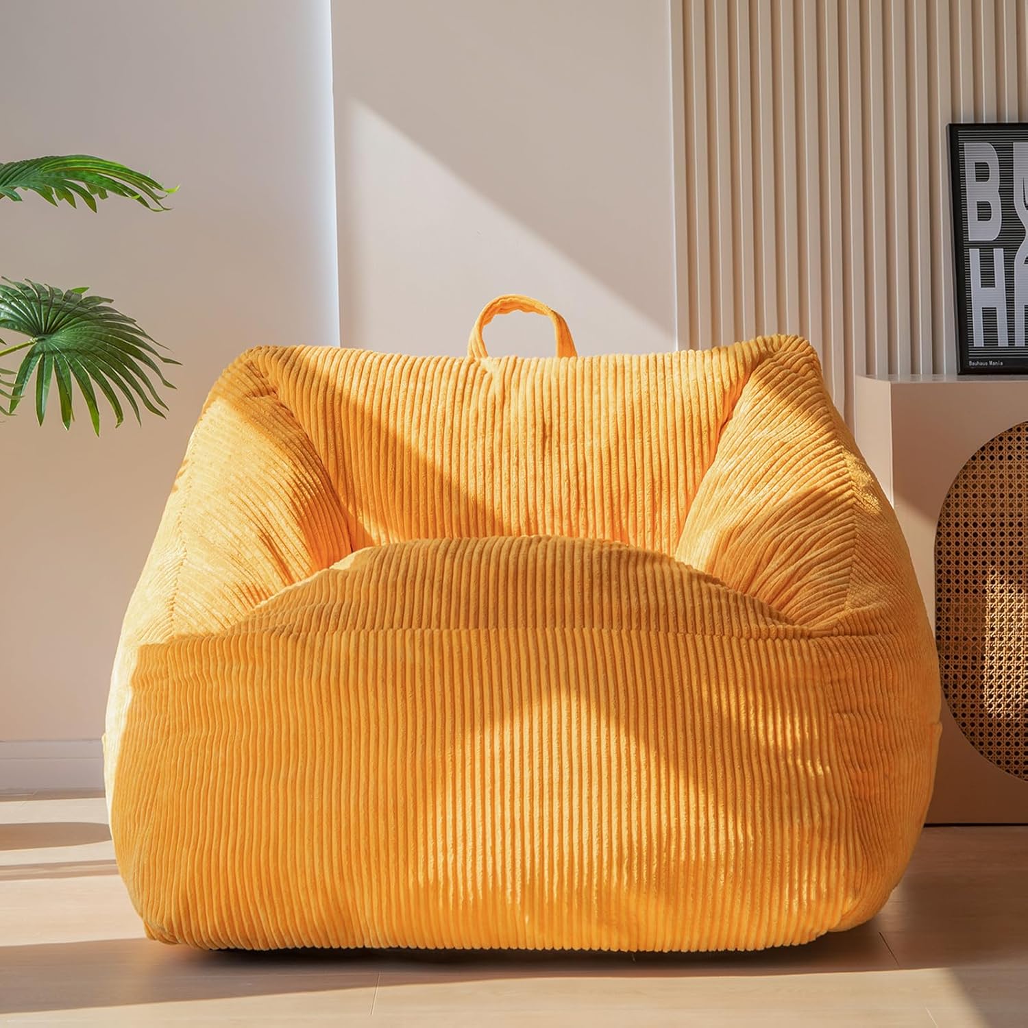 MAXYOYO Bean Bag Chair with Handle and Pocket for Adults Kids Teens