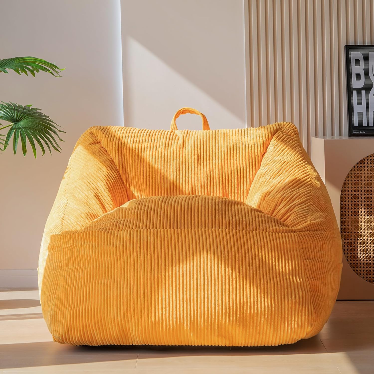 MAXYOYO Bean Bag Chair Floor Sofa with Handle and Pocket for Adults and Kids
