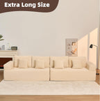 Afuson Boneless Sectional Sofa L Shape Deep Seat Cloud Couch Living Room
