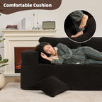 Afuson Boneless Sectional Sofa L Shape Deep Seat Cloud Couch Living Room