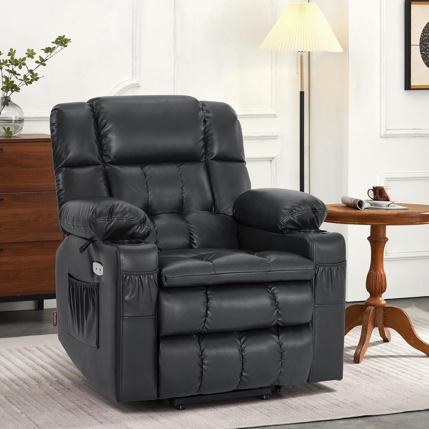 MCombo Dual Motor Power Lift Recliner Chair for Elderly with Heat Massage USB
