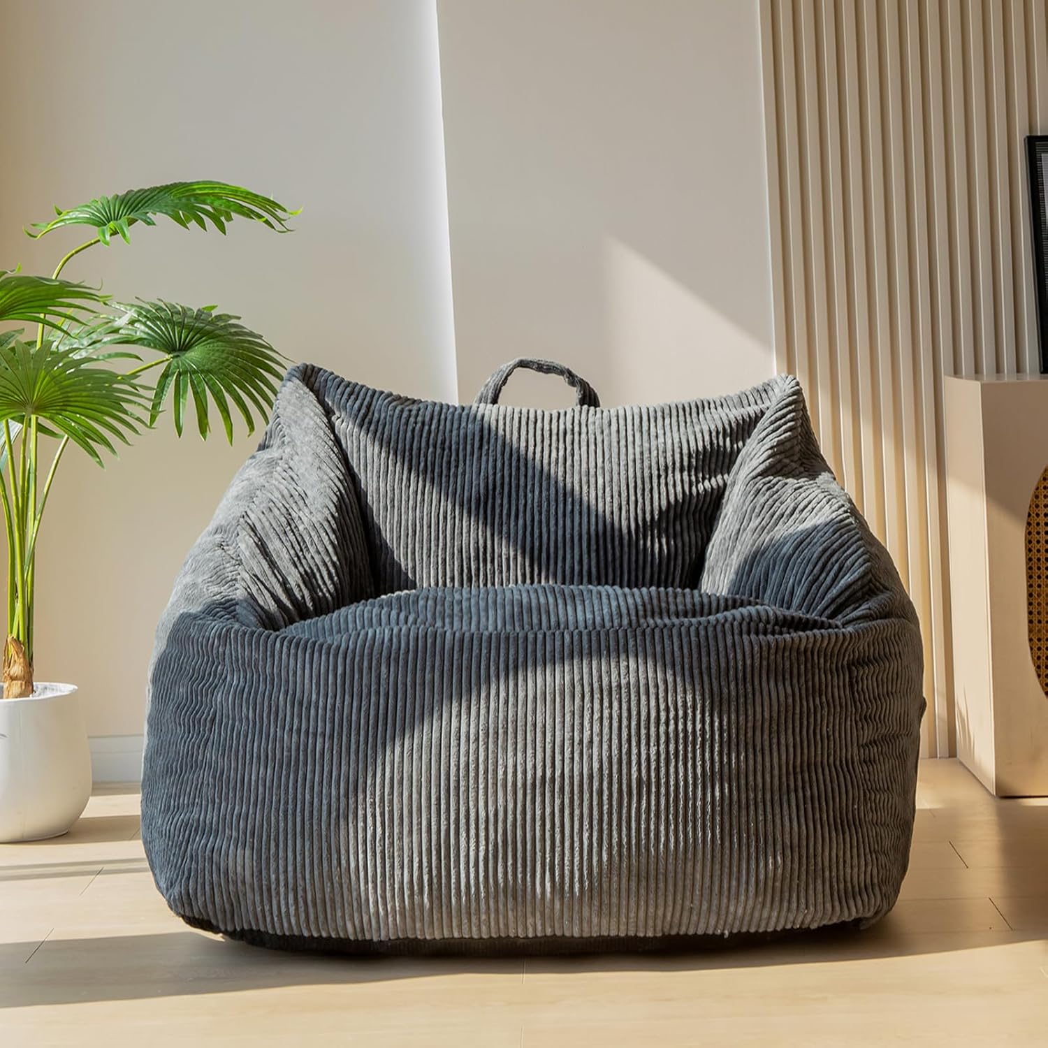 MAXYOYO Bean Bag Chair Floor Sofa with Handle and Pocket for Adults and Kids