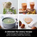 Ninja 1000W Countertop Blender Total Crushing Smoothie and Ice Blender 72oz Black & Grey