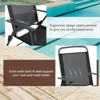 Vongrasig 6 Piece Folding Patio Dining Set Outdoor Table with 4 Chairs Umbrella