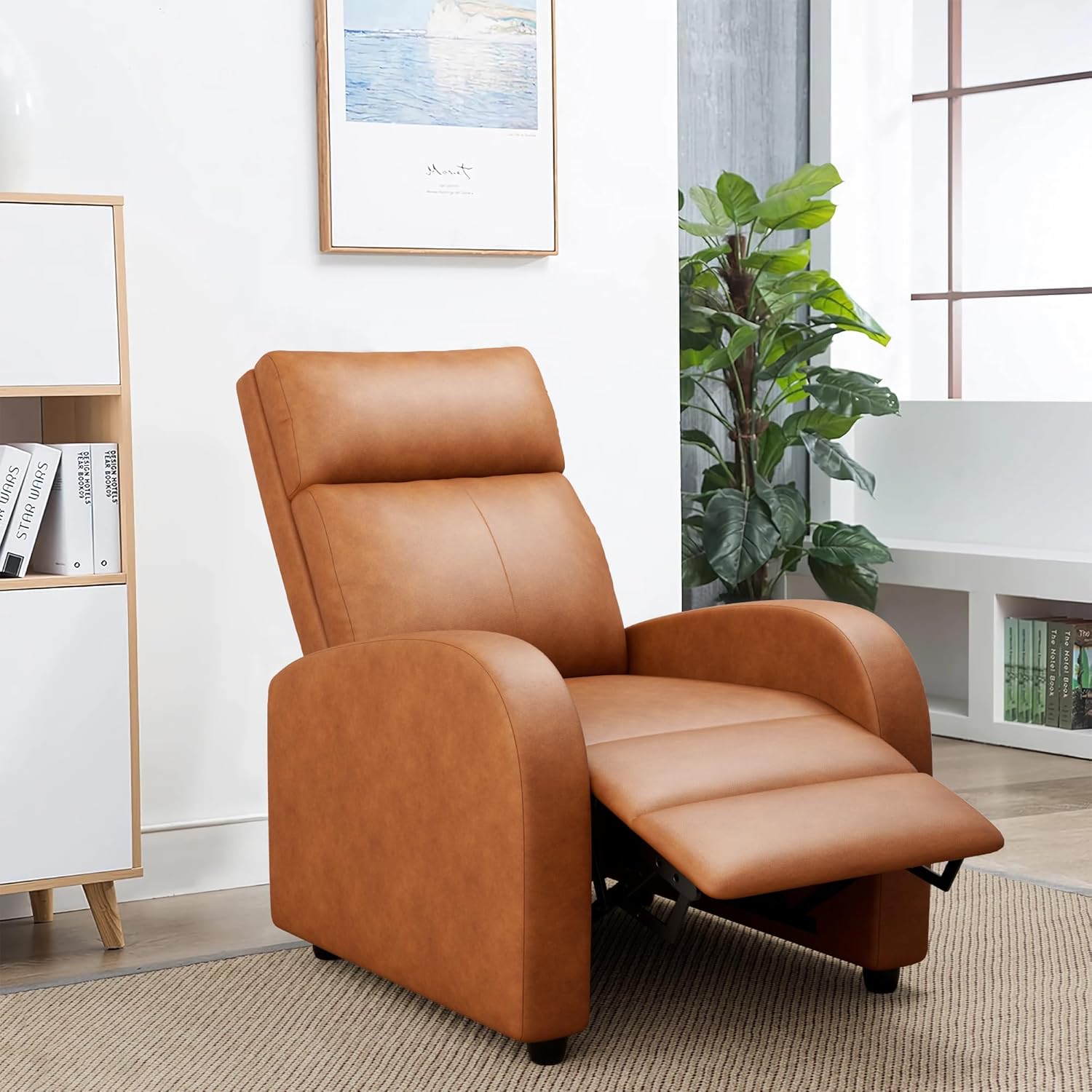 JUMMICO Adjustable Recliner Chair Thick Cushion Home Theater Sofa Living Room