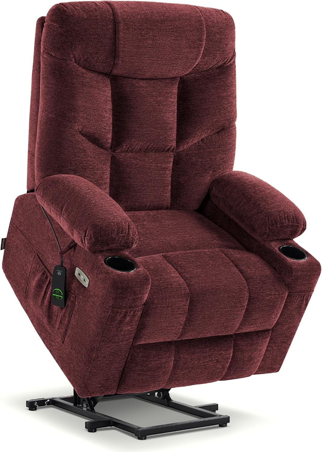 MCombo Power Lift Recliner Chair for Elderly with Extended Footrest Fabric