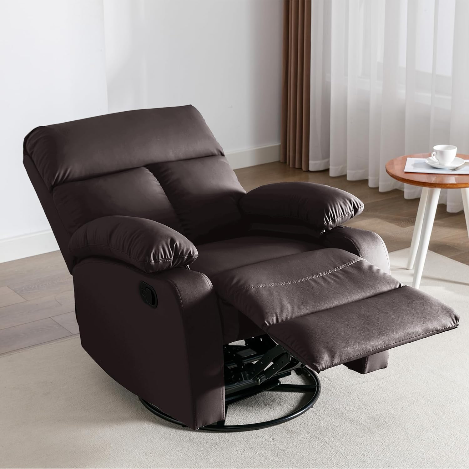 hzlagm Swivel Rocker Recliner Chair Small Space Rocking Recliner