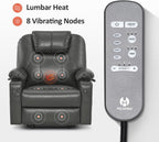 MCombo Electric Power Lift Recliner Massage Heat Chair for Elderly 3 Positions 2 Pockets USB