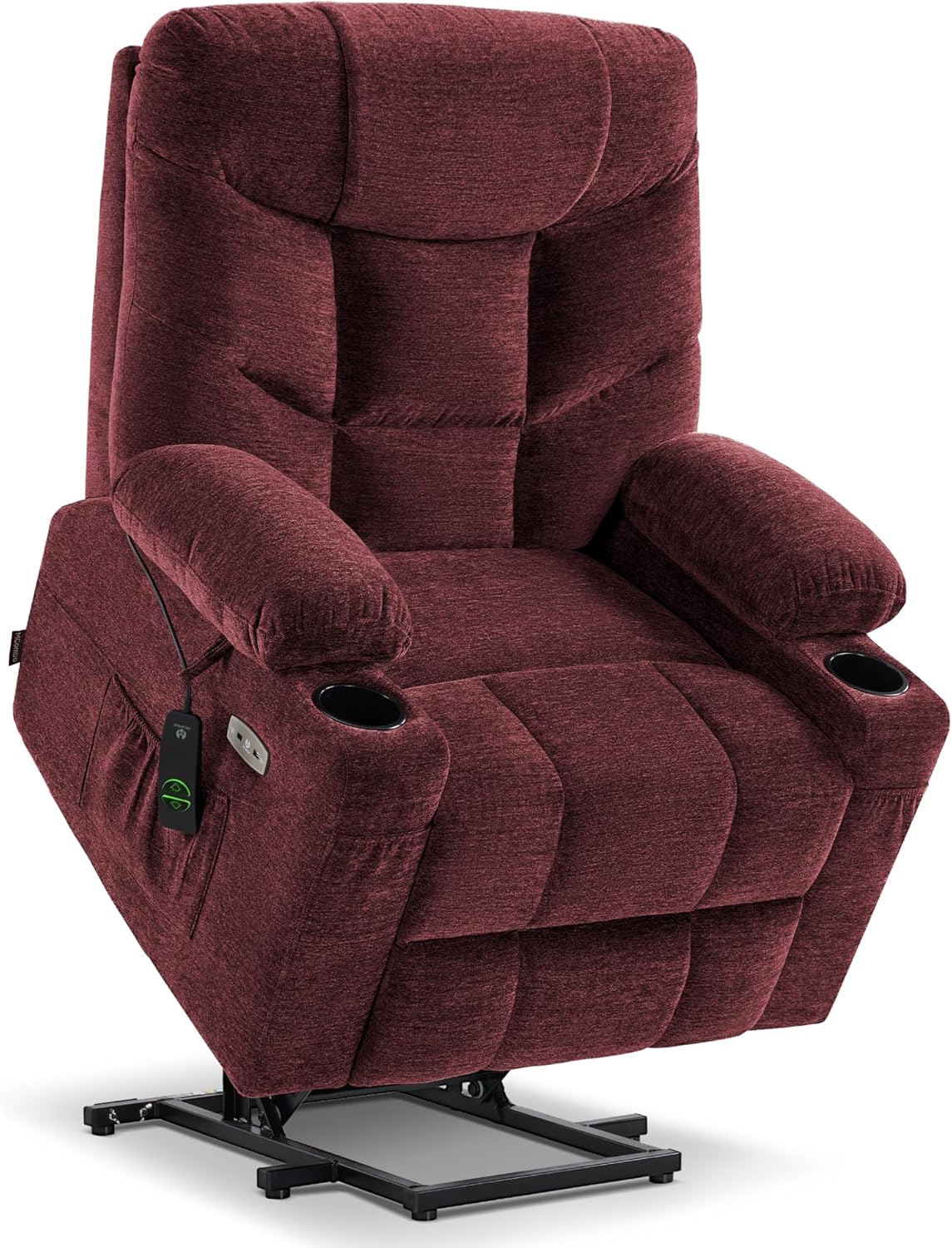 MCombo Power Lift Recliner Chair for Elderly with Extended Footrest Fabric