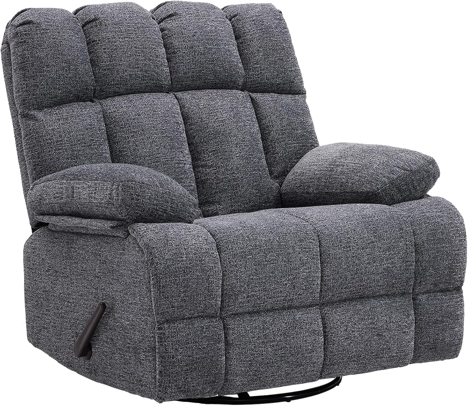 Eiayeebil Oversized Swivel Rocker Recliner Chair Extra Wide Manual Recliner