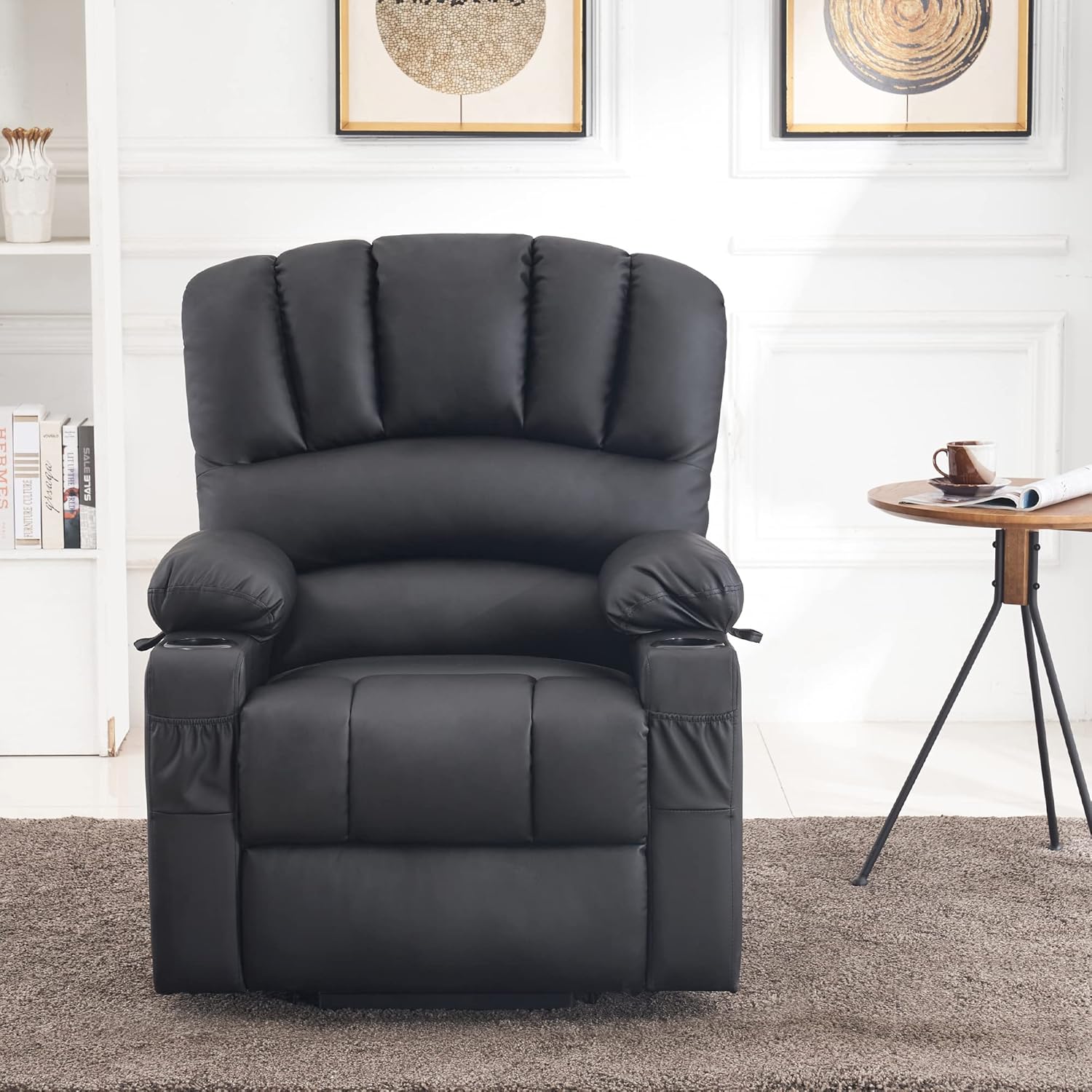 MCombo Power Lift Recliner Chair for Elderly with Heat Massage USB Cup Holders