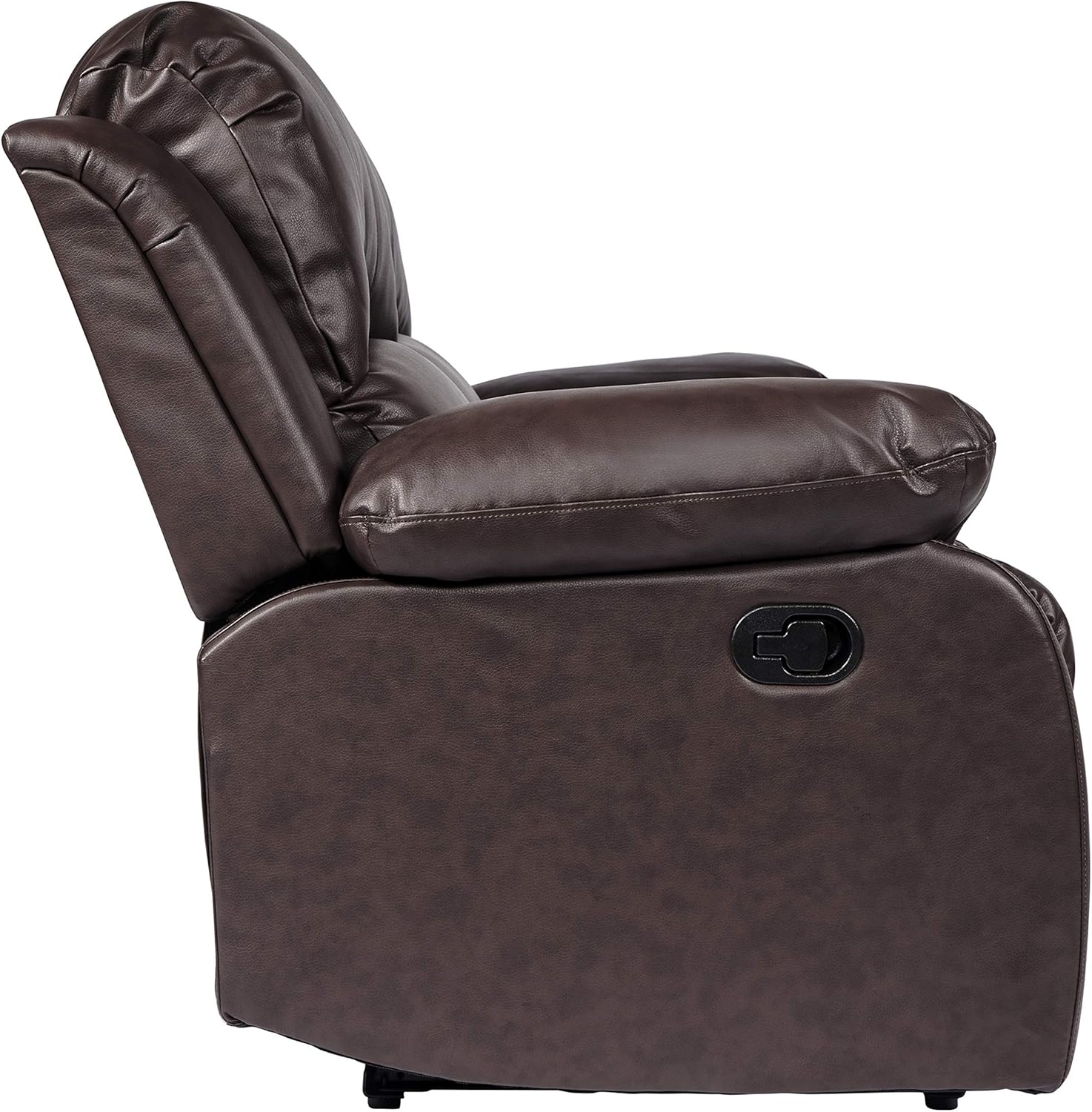 Lexicon Loveseat Recliner Double Sofa Manual Pull Tab Faux Leather Living Room