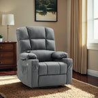 MCombo Large Power Lift Recliner Chair with Dual Motor Massage Heat Faux Leather