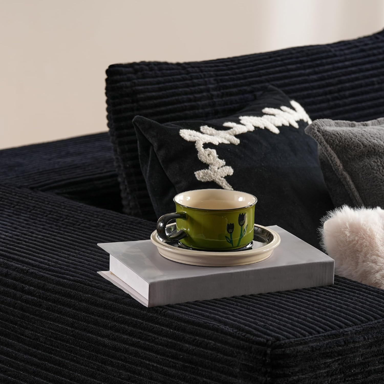 ovios Cloud Sectional Couch with L Shape Chaise Modern Modular Sofa