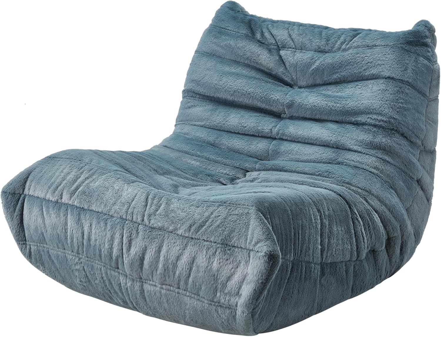 Hobestluk Giant Bean Bag Chair Memory Foam Faux Fur Sofa for Living Room
