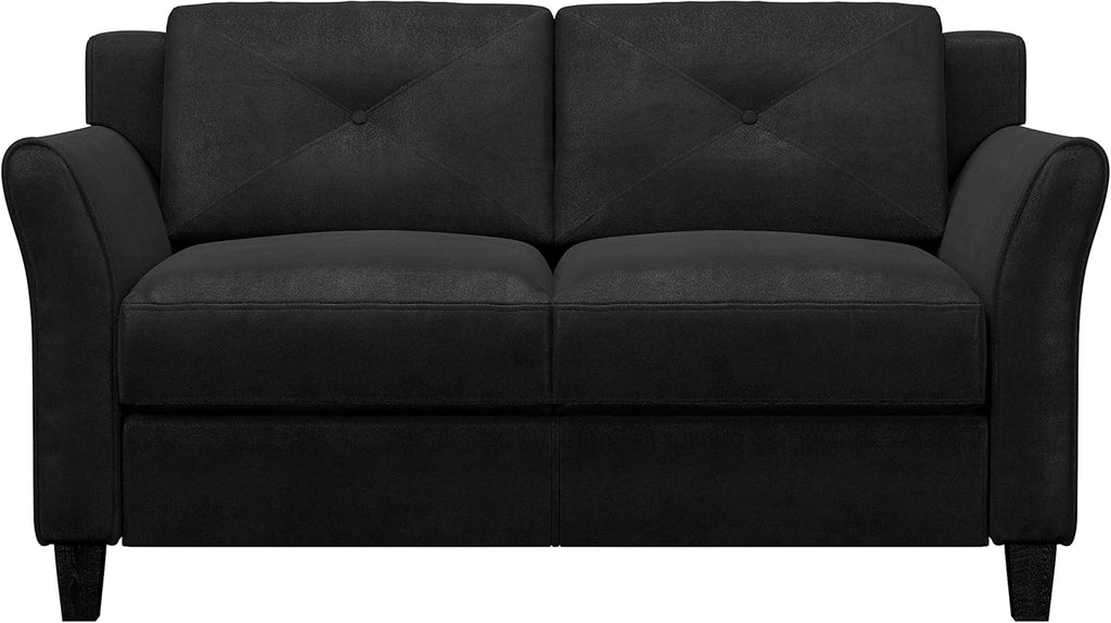 Lifestyle Harrington Sofa Upholstered Microfiber Fabric Curved Arm Couch