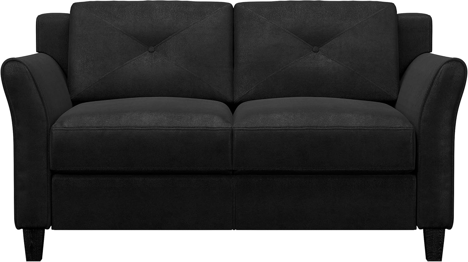 Lifestyle Harrington Sofa Upholstered Microfiber Fabric Curved Arm Couch