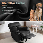hzlagm Swivel Rocker Recliner Chair Small Space Rocking Recliner
