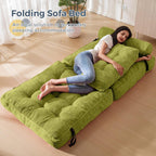 MAXYOYO Folding Sofa Bed Convertible Sleeper Chair with Pillow