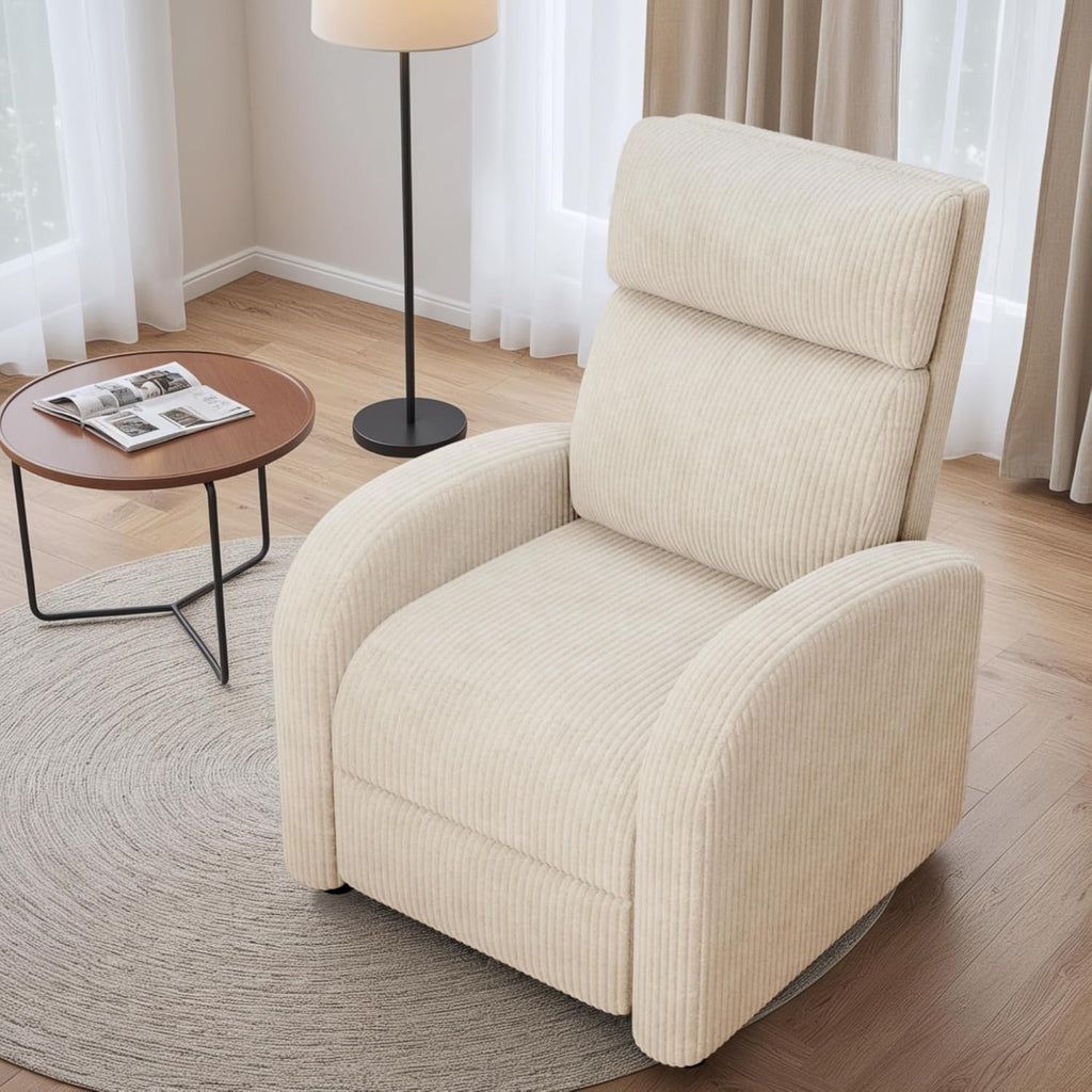 Homall Modern Recliner Chair PU Leather Padded Seat Single Sofa Home Theater