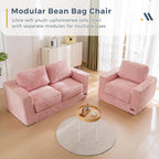 MAXYOYO Giant Bean Bag Chair for Adults with Pillows and Armrests