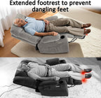 MCombo Power Lift Recliner Chair for Elderly with Extended Footrest Fabric