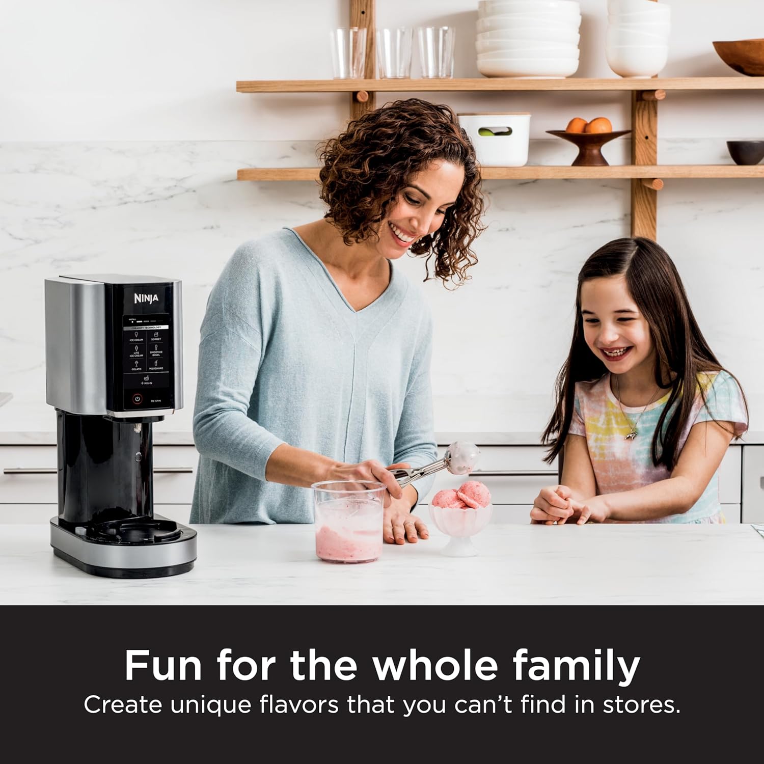 Ninja Ice Cream Maker with 7 One Touch Programs for Gelato Milkshakes Sorbet Smoothie Bowls