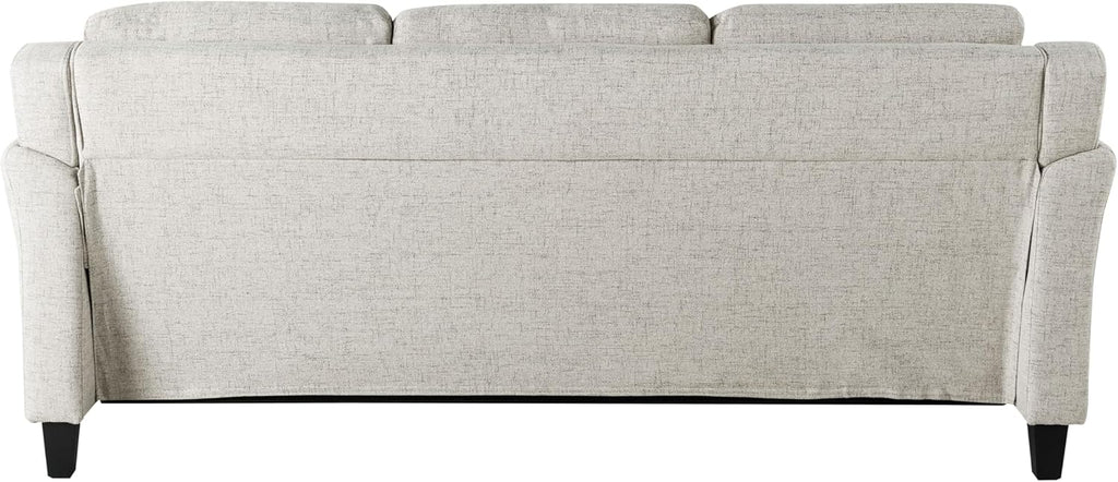 Lifestyle Harrington Sofa Upholstered Microfiber Fabric Curved Arm Couch