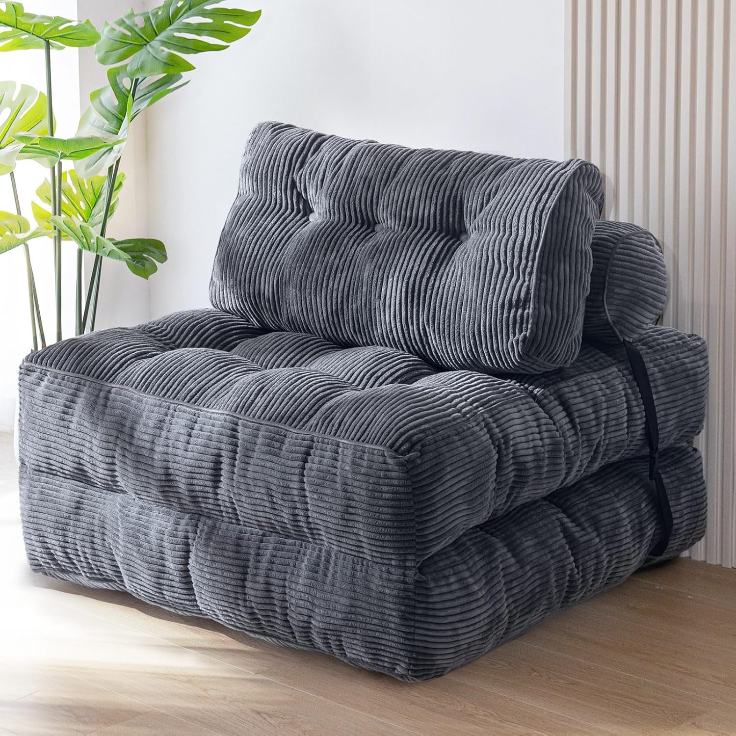 MAXYOYO Folding Sofa Bed Convertible Sleeper Chair with Pillow