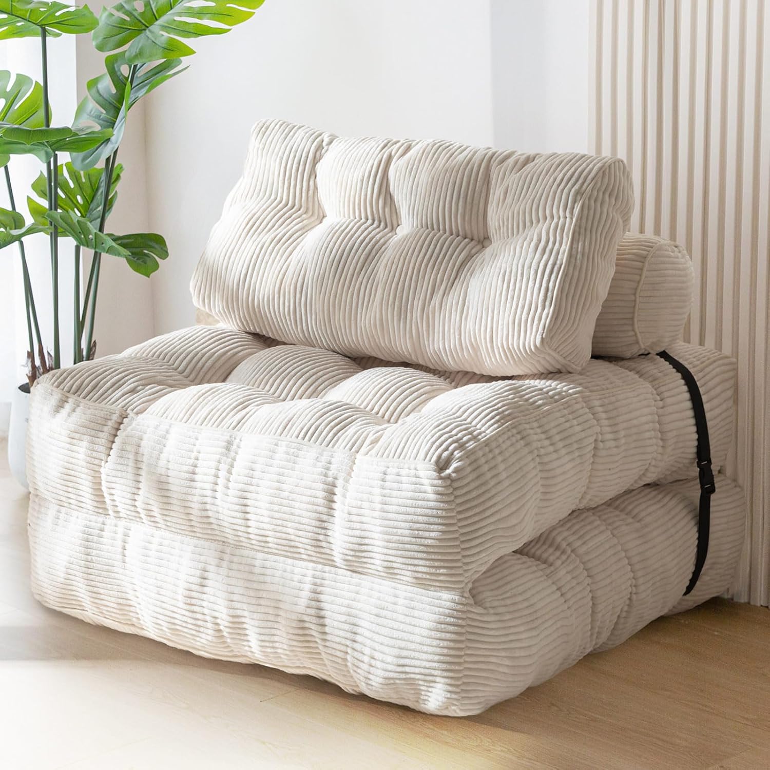MAXYOYO Folding Sofa Bed Convertible Sleeper Chair with Pillow