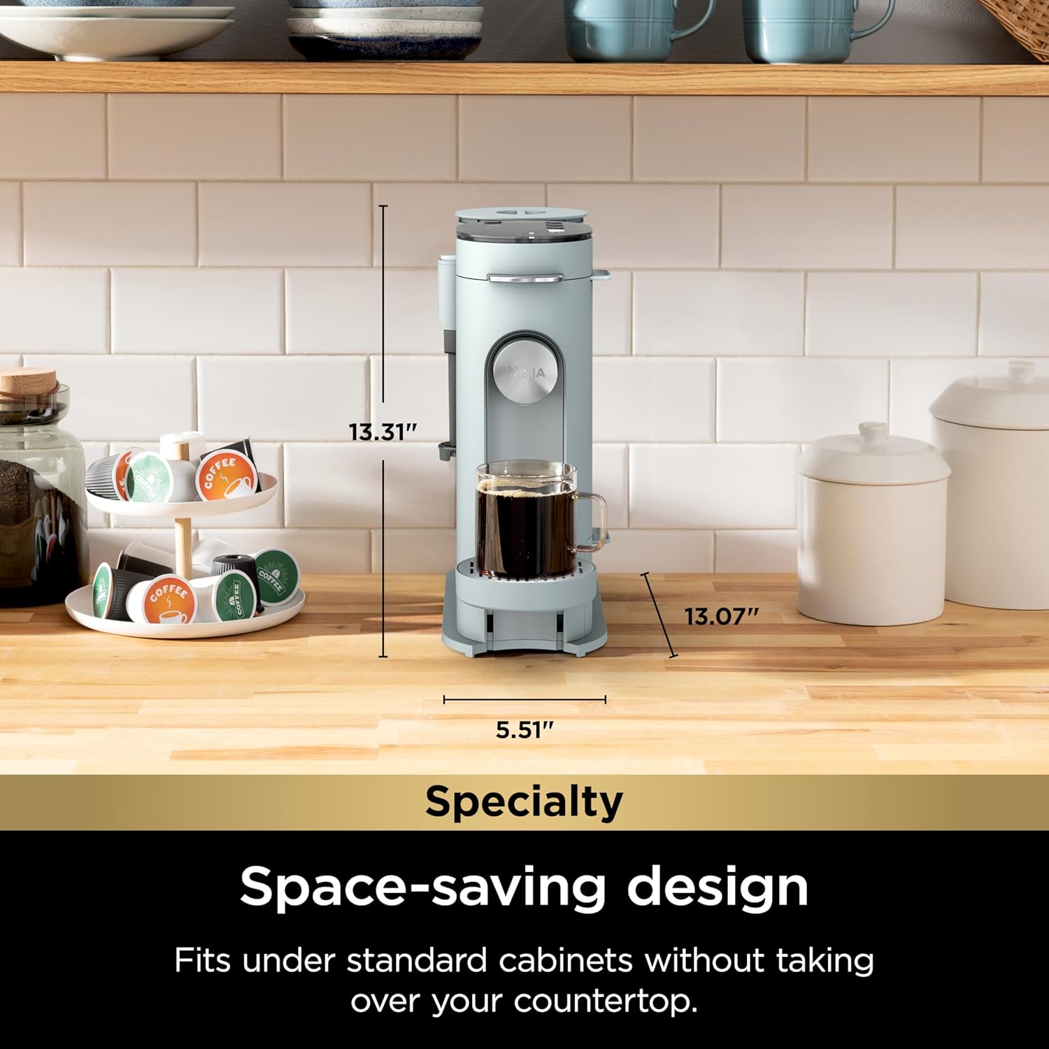 Ninja Single Serve Coffee Maker 56oz Removable Water Reservoir