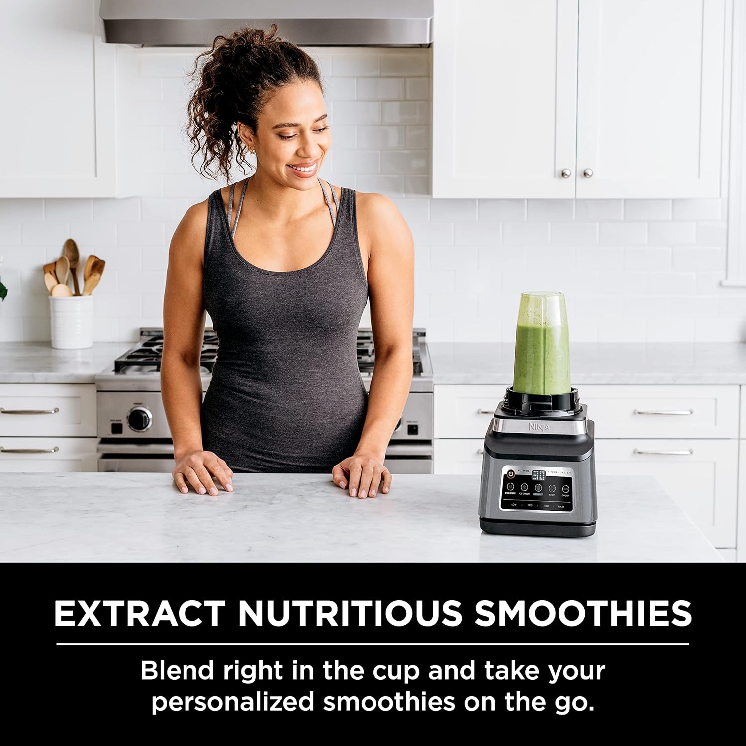 Ninja Blender 1400W High Power Smoothie Maker with 72oz Pitcher Dark Grey