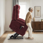 MCombo Power Lift Recliner Chair for Elderly with Extended Footrest Fabric