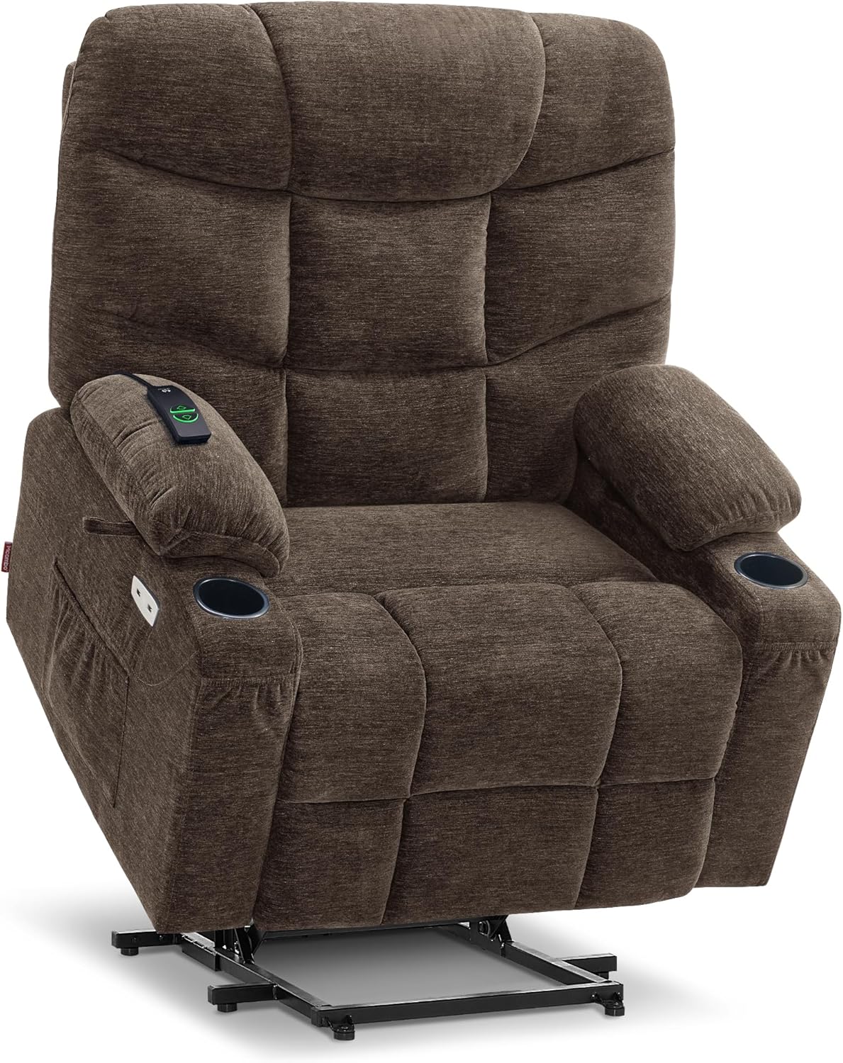MCombo Power Lift Recliner Chair for Elderly with Extended Footrest Fabric