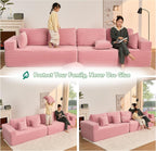 Afuson Boneless Sectional Sofa L Shape Deep Seat Cloud Couch Living Room