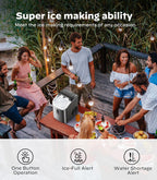 Silonn Nugget Ice Maker Countertop 33lbs Daily Soft Chewable Ice Machine
