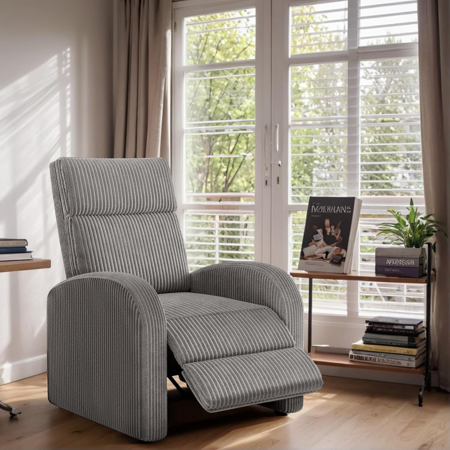 JUMMICO Adjustable Recliner Chair Thick Cushion Home Theater Sofa Living Room