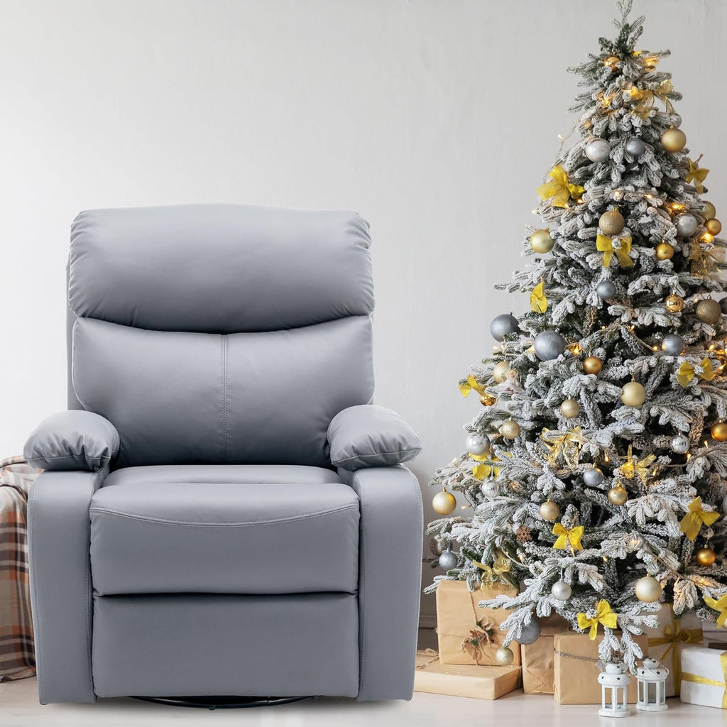 GNMLP2020 Swivel Rocker Recliner Chair Manual Small Space Nursery Living Room