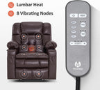 MCombo Dual Motor Power Lift Recliner Chair for Elderly with Heat Massage USB
