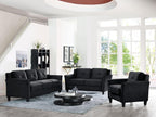 Lifestyle Harrington Sofa Upholstered Microfiber Fabric Curved Arm Couch