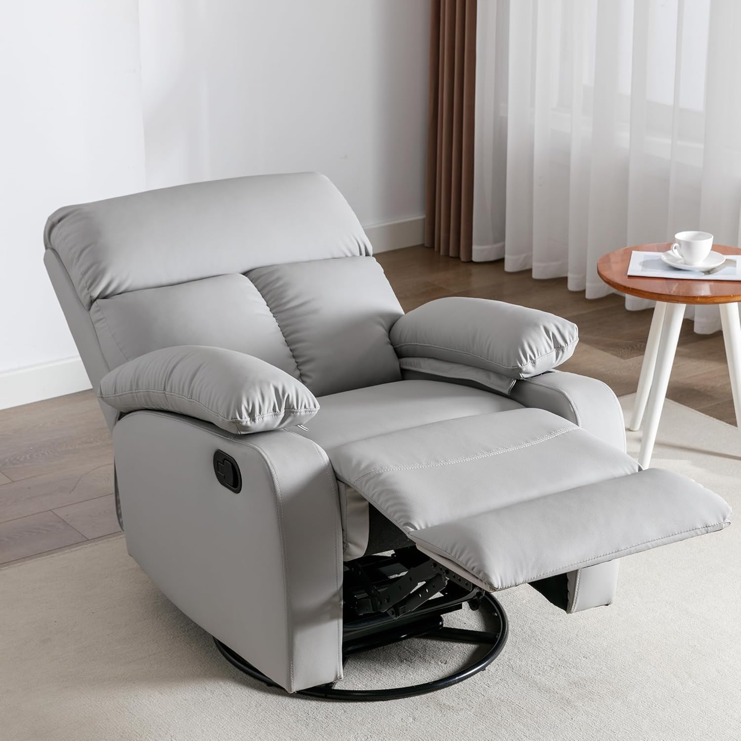 hzlagm Swivel Rocker Recliner Chair Small Space Rocking Recliner