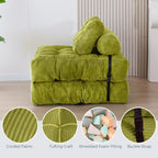MAXYOYO Folding Sofa Bed Convertible Sleeper Chair with Pillow