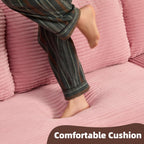 Afuson Boneless Sectional Sofa L Shape Deep Seat Cloud Couch Living Room