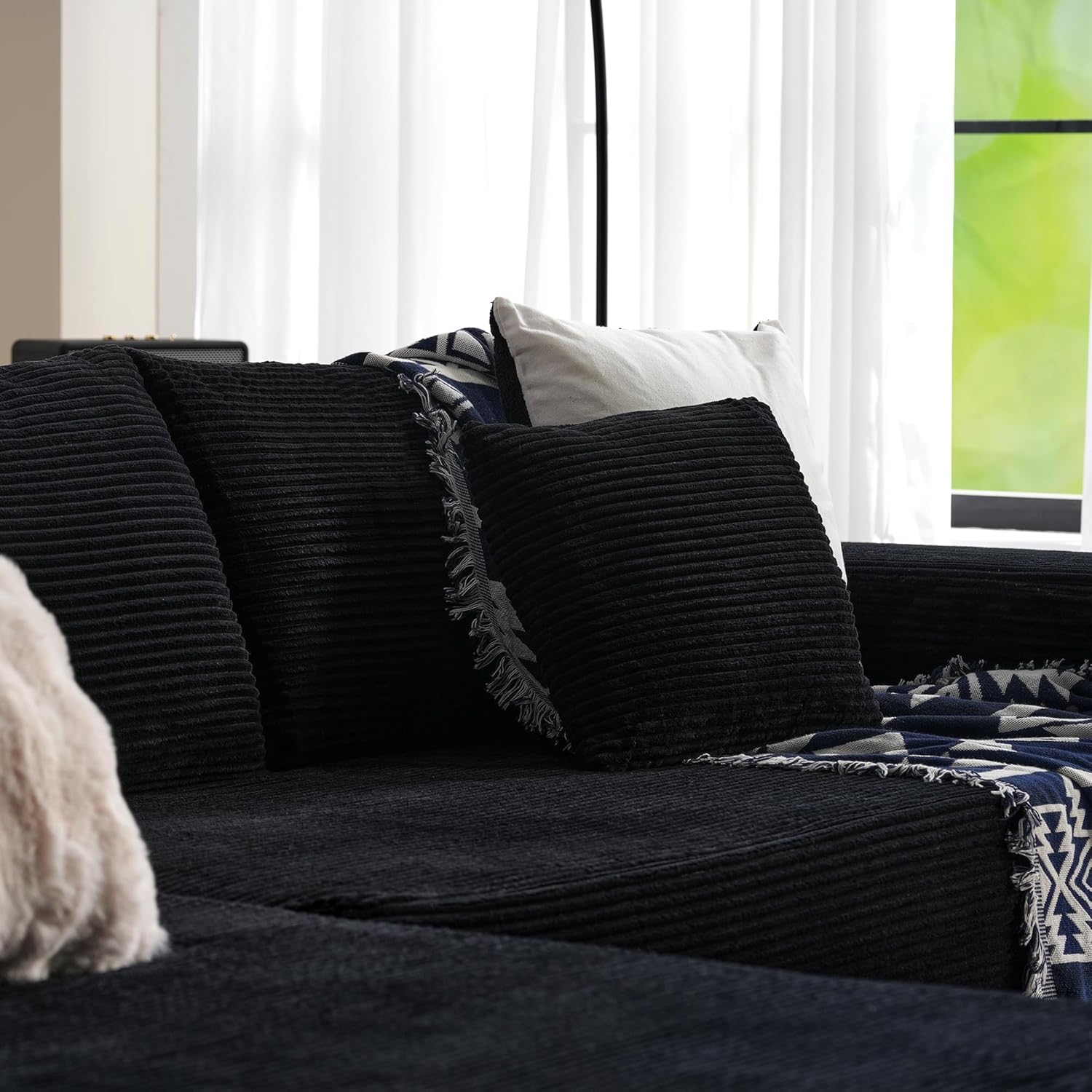 ovios Cloud Sectional Couch with L Shape Chaise Modern Modular Sofa