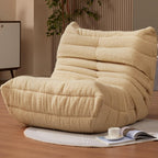 Hobestluk Giant Bean Bag Chair Memory Foam Faux Fur Sofa for Living Room