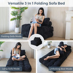 MAXYOYO Folding Sofa Bed Convertible Sleeper Chair with Pillow