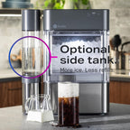 Profile Nugget Ice Maker Countertop 38lbs Smart WiFi Black Stainless Steel